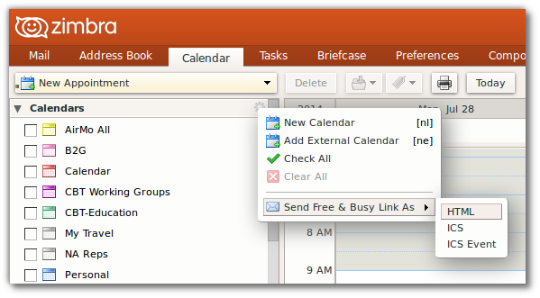 Setting up zimbra calendars for mac windows 10